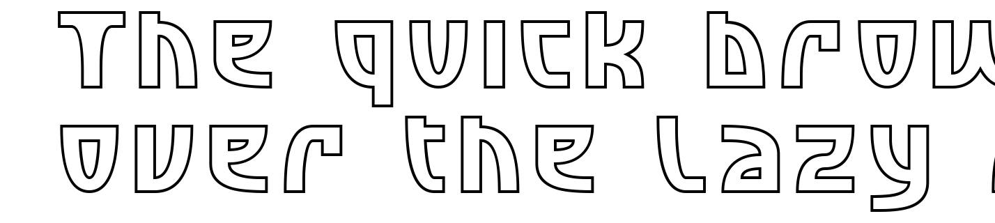 SF Retroesque Outline