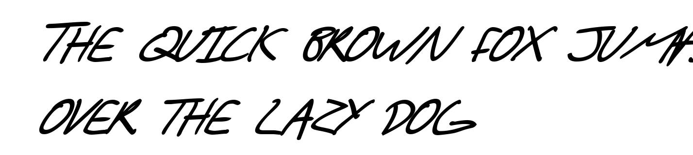 SF Scribbled Sans SC Bold Italic