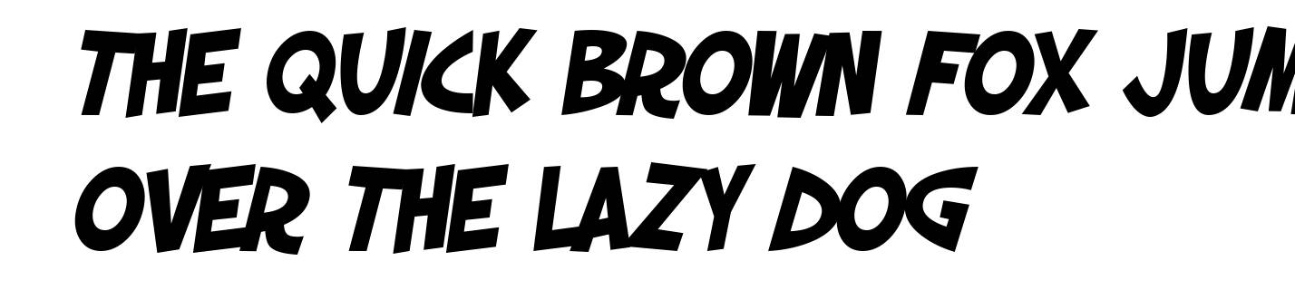 SF Slapstick Comic Bold Oblique