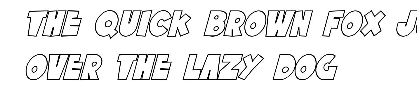 SF Tattle Tales Outline Italic