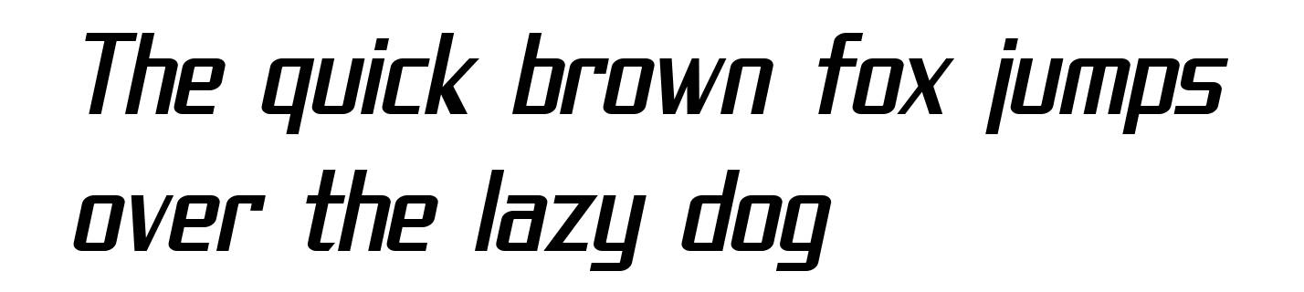 SF Theramin Gothic Condensed Oblique