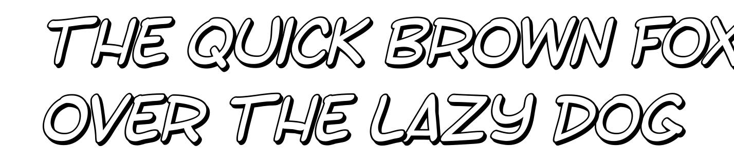 SF Toontime Shaded Italic