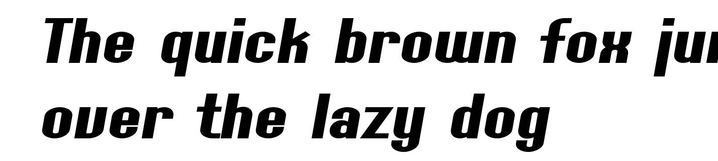 SF Willamette Extended Bold Italic