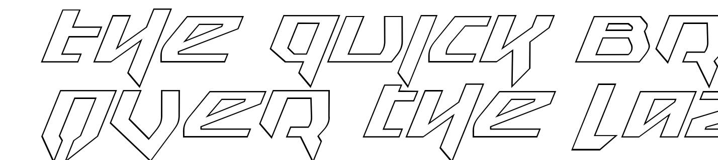 Snubfighter Outline Italic