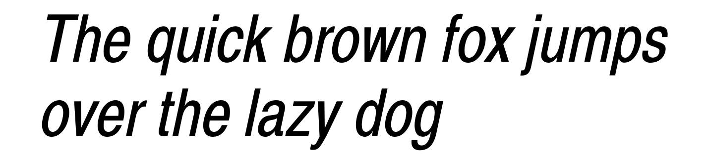 Xerox Sans Serif Narrow Oblique