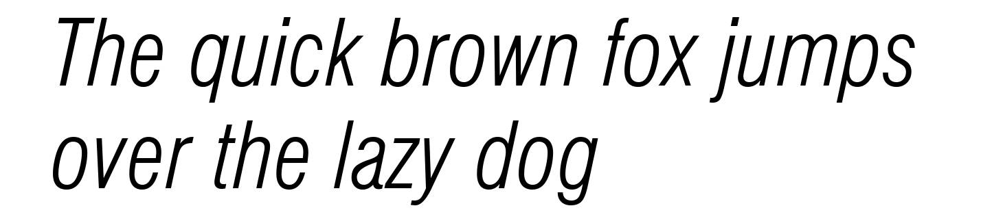 Swiss 721 Light Condensed Italic BT
