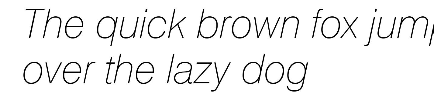 Swiss 721 Thin Italic BT