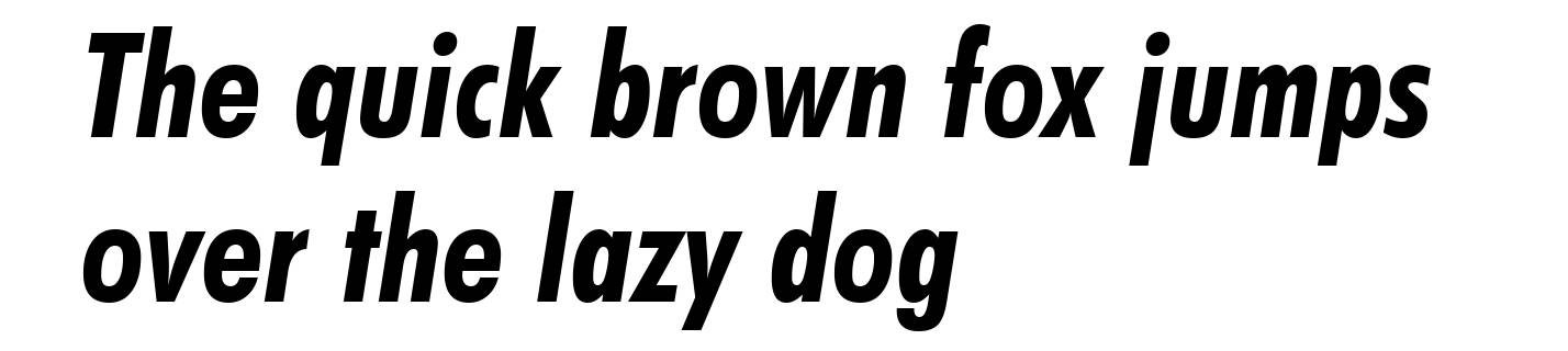Futura Bold Condensed Italic BT