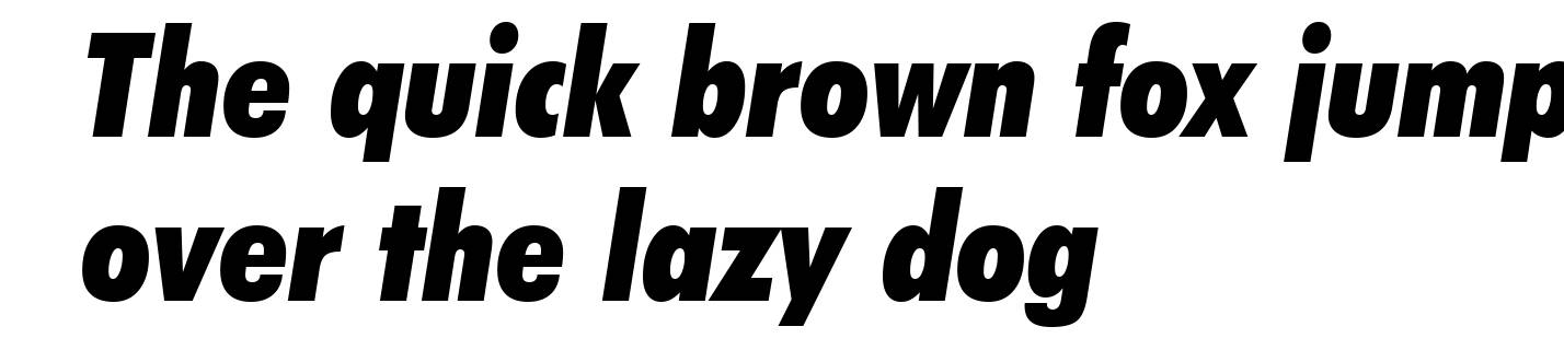 Futura Extra Black Condensed Italic BT