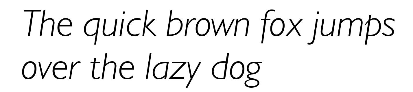 Humanist 521 Light Italic BT
