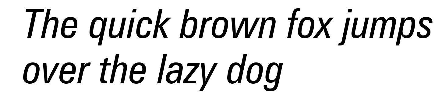Zurich Condensed Italic BT