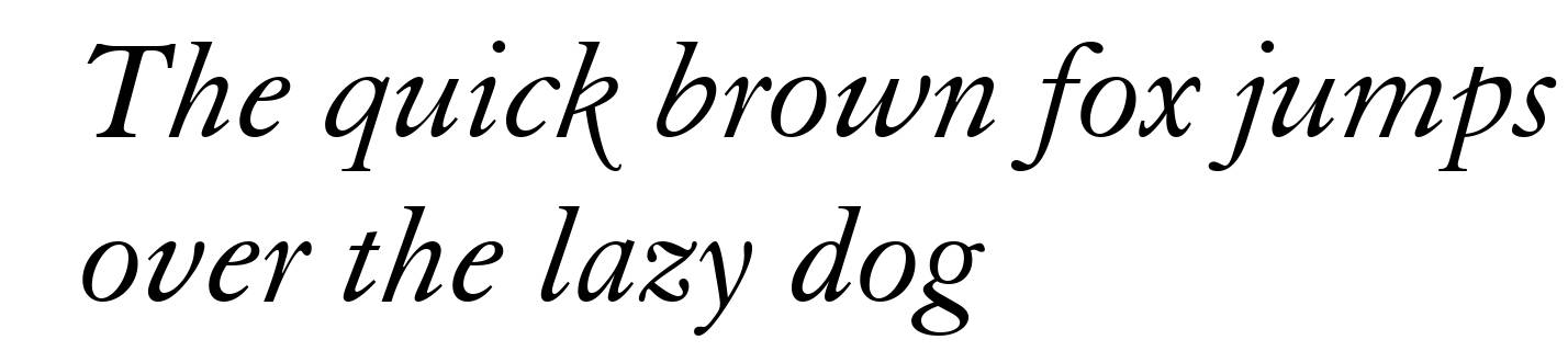 Elegant Garamond Italic BT
