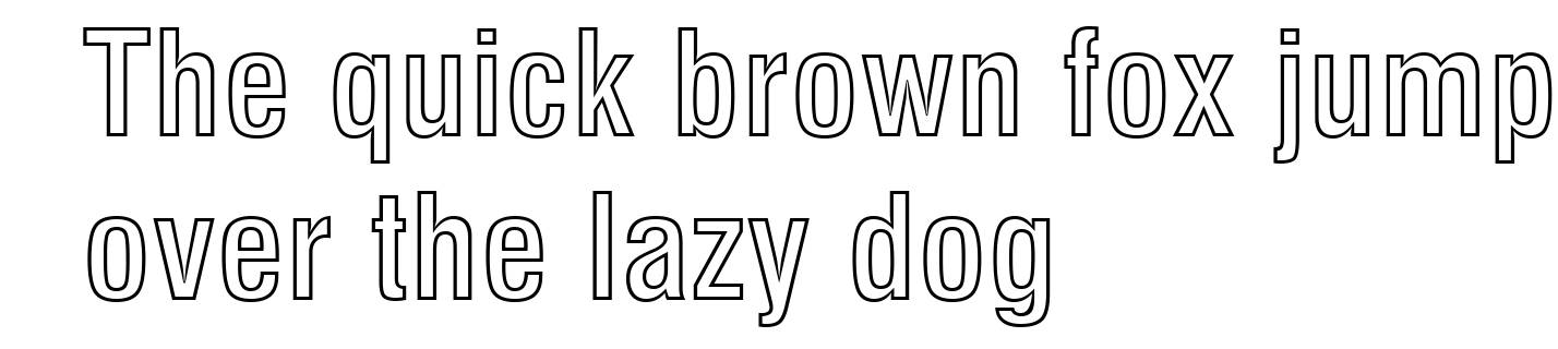 Swiss 721 Bold Condensed Outline BT