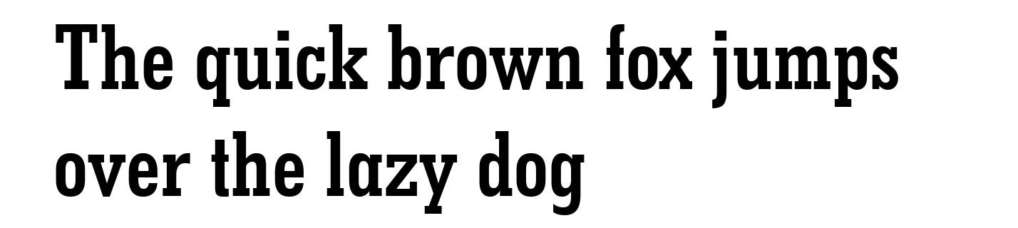 Geometric Slabserif 703 Bold Condensed BT