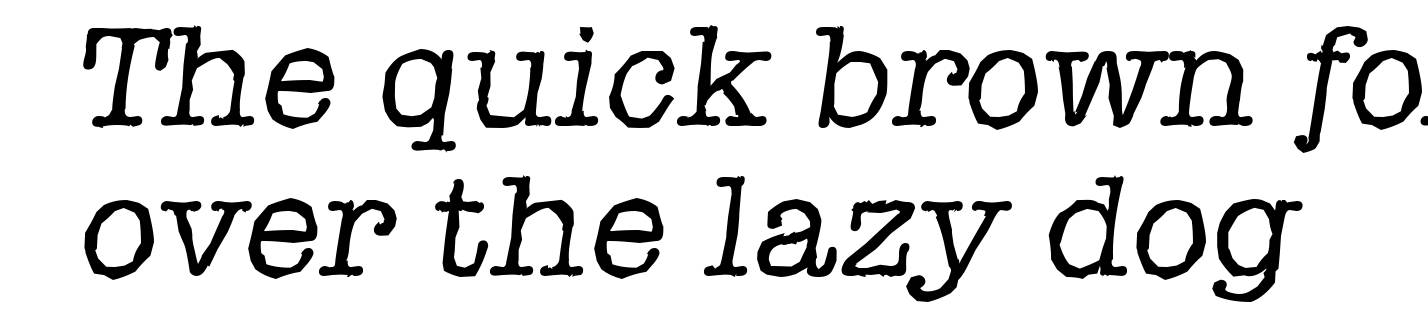 TypewriterAntique-Italic