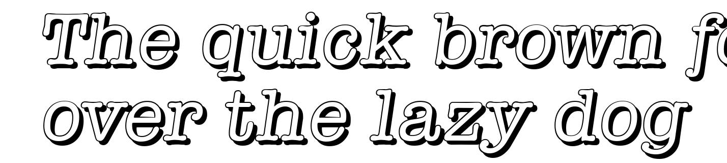 TypewriterShadow-Italic