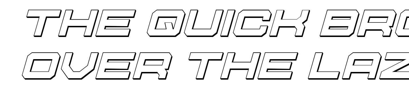 U.S.S. Dallas Outline Italic