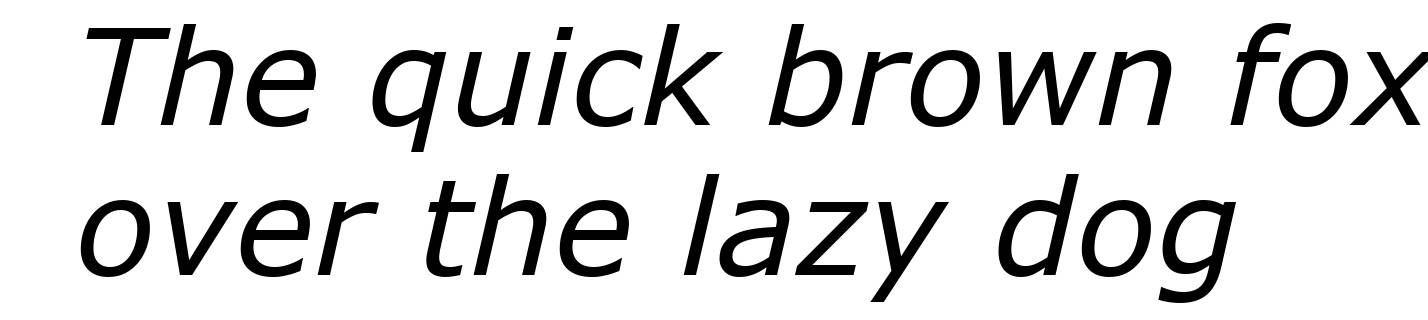 Verdana Italic