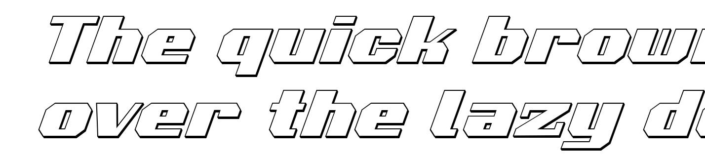 Voortrekker 3D Italic