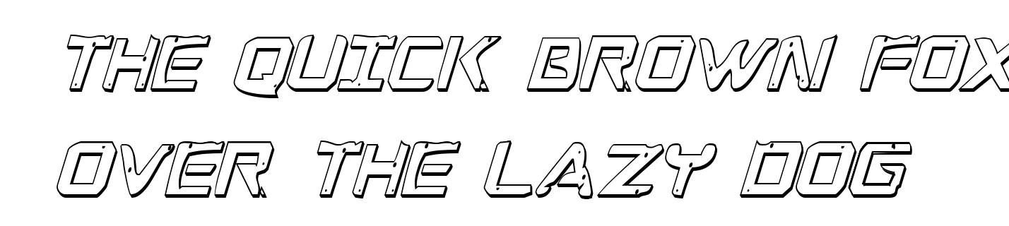 War Eagle 3D Condensed Italic