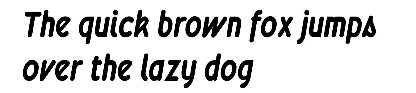 Wevli Condensed Bold Italic