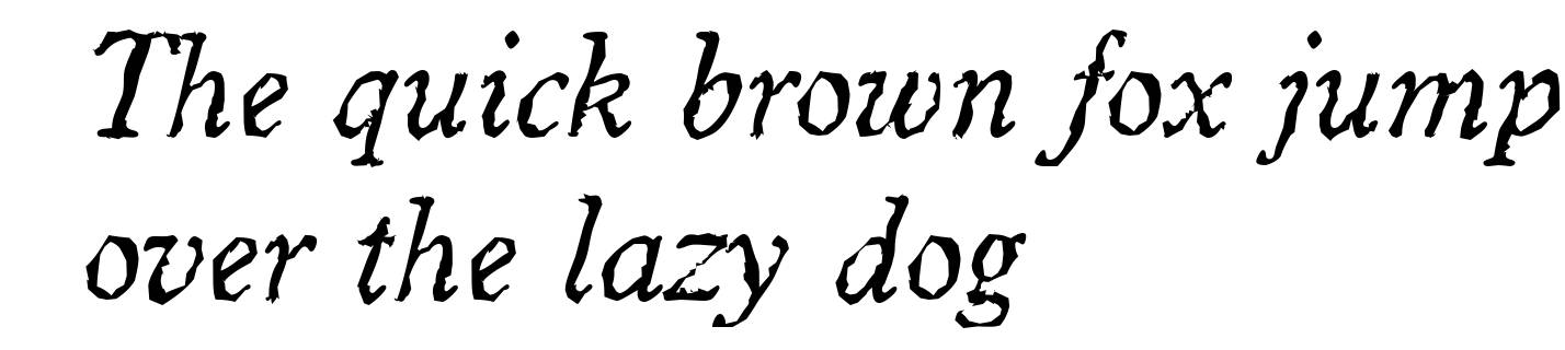 WorcesterRandom-Italic