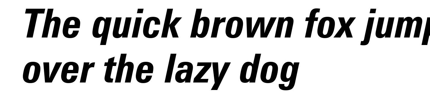 Zurich Bold Condensed Italic BT