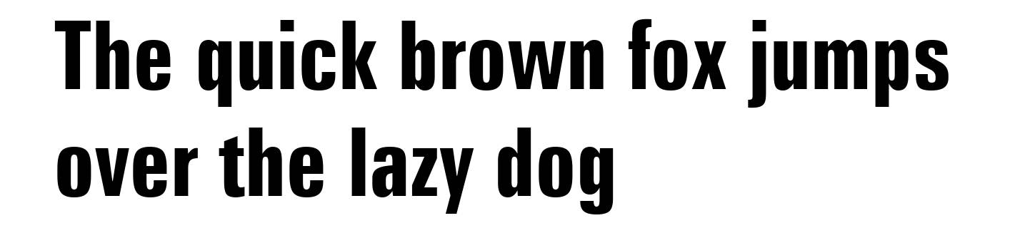 Zurich Bold Extra Condensed BT