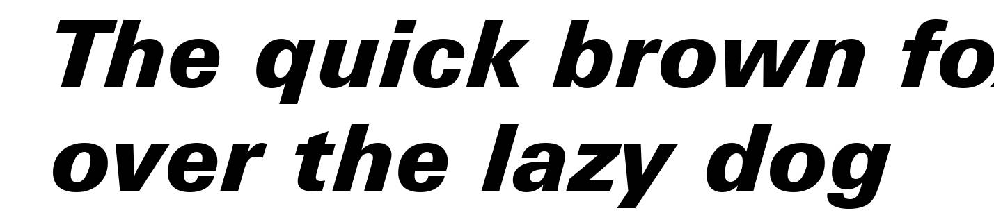 Zurich Black Italic BT